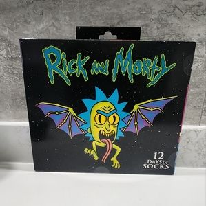 COPY - Rick And Morty 12 Days Of Socks Advant Shoe Size 6-12